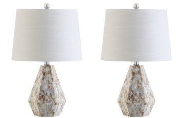 Isabella 21" Seashell LED Table Lamp - JONATHAN Y